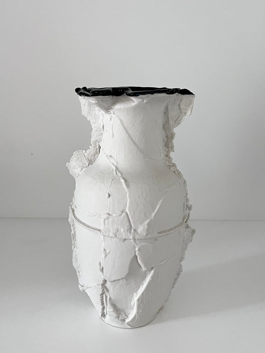 Jasper Collection, Untitled, Trimmed Off-White Vase