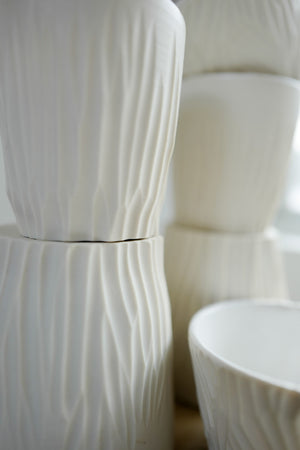 Ceramic cups. Individual pieces may vary.